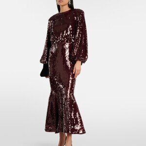 Rotate Birger Christensen Designer Dress ...beautiful wine color-size 4